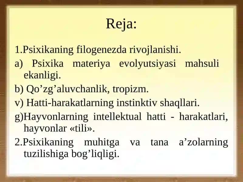 Evolutsion psixologiyaga kirish 2
