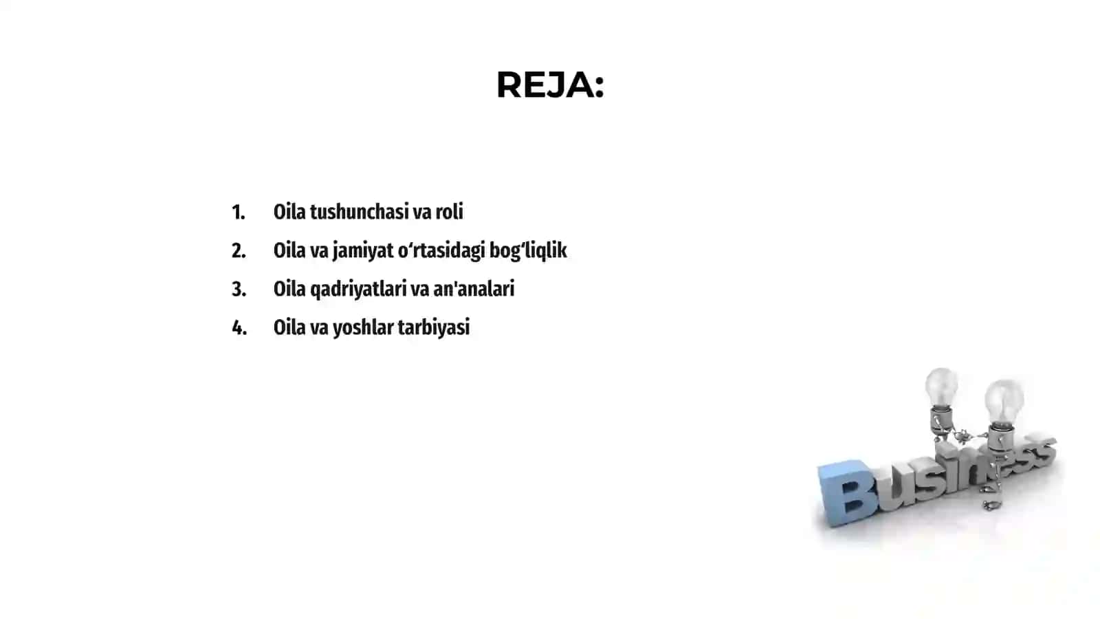 Oila jamiyatnig asosiy bogʻimi 2