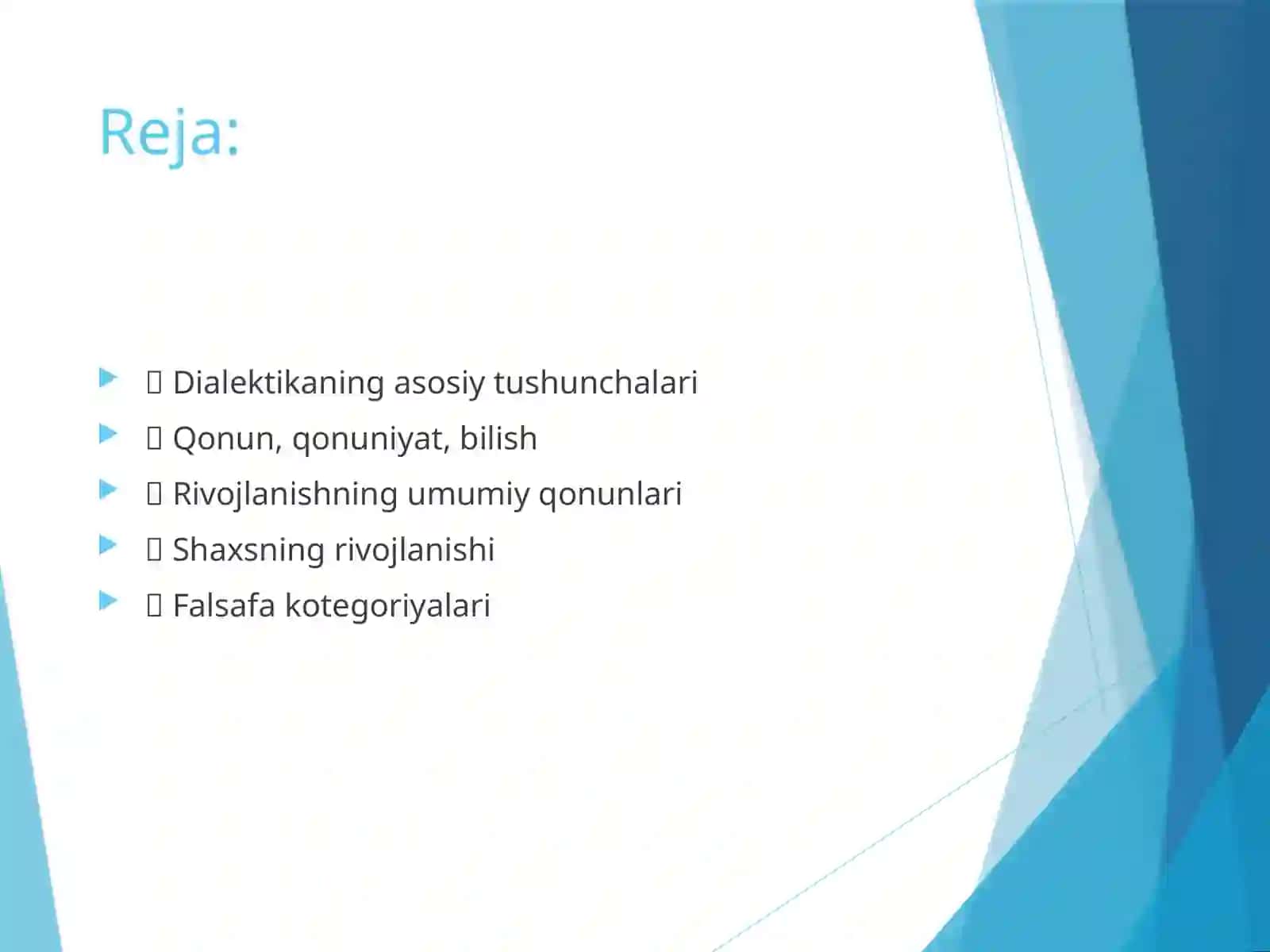 Rivojlanishning umumiy qonunyatlari va kategoriyalari 2