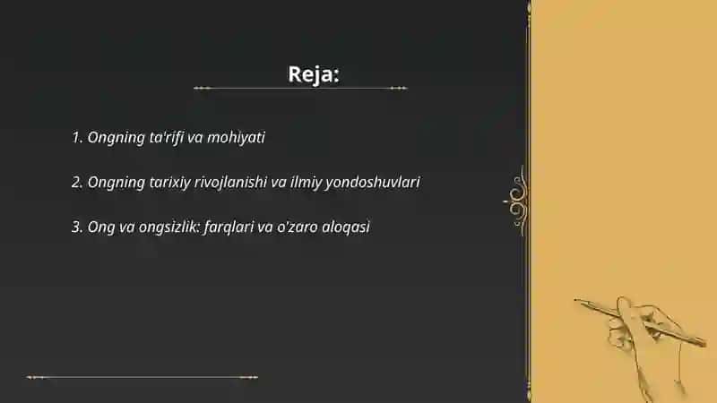 Ong haqida tushuncha 2