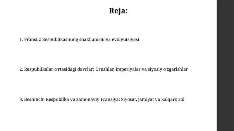 Fransiya respublikasi tarixi 2