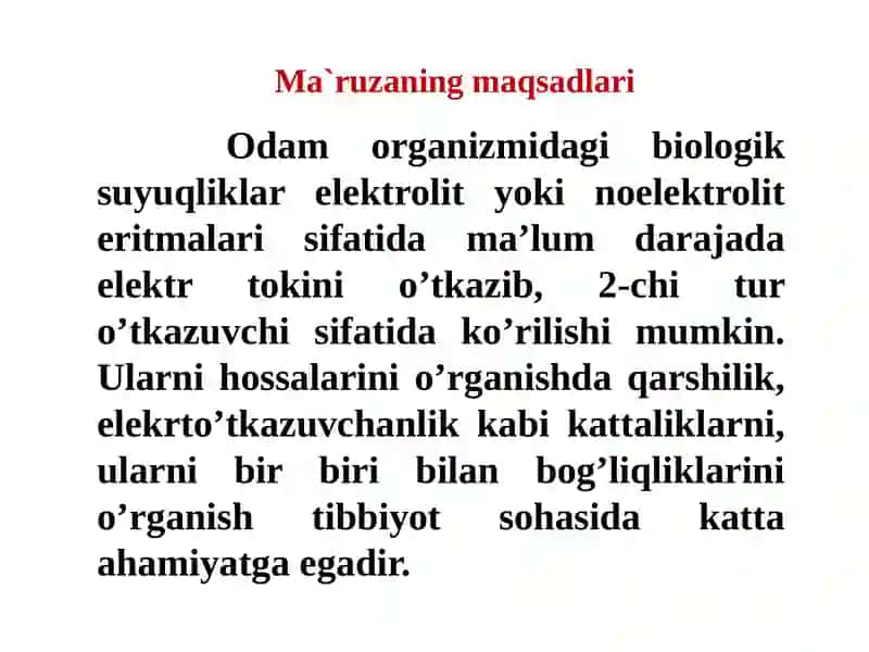 Elektrkimyoasoslari. Elektro’tkazuvchanlik 2