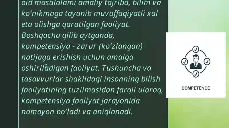 Kasbiy kompetensiyalar 2