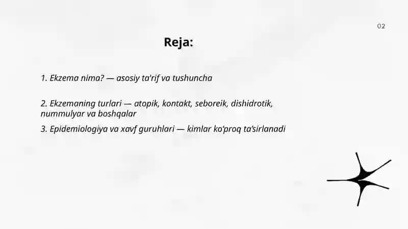 Ekzema kasalligi bo’yicha to’liq tushuntirish 2