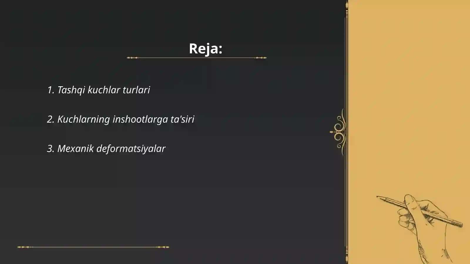Tashqi kuchlar ta'siri 2