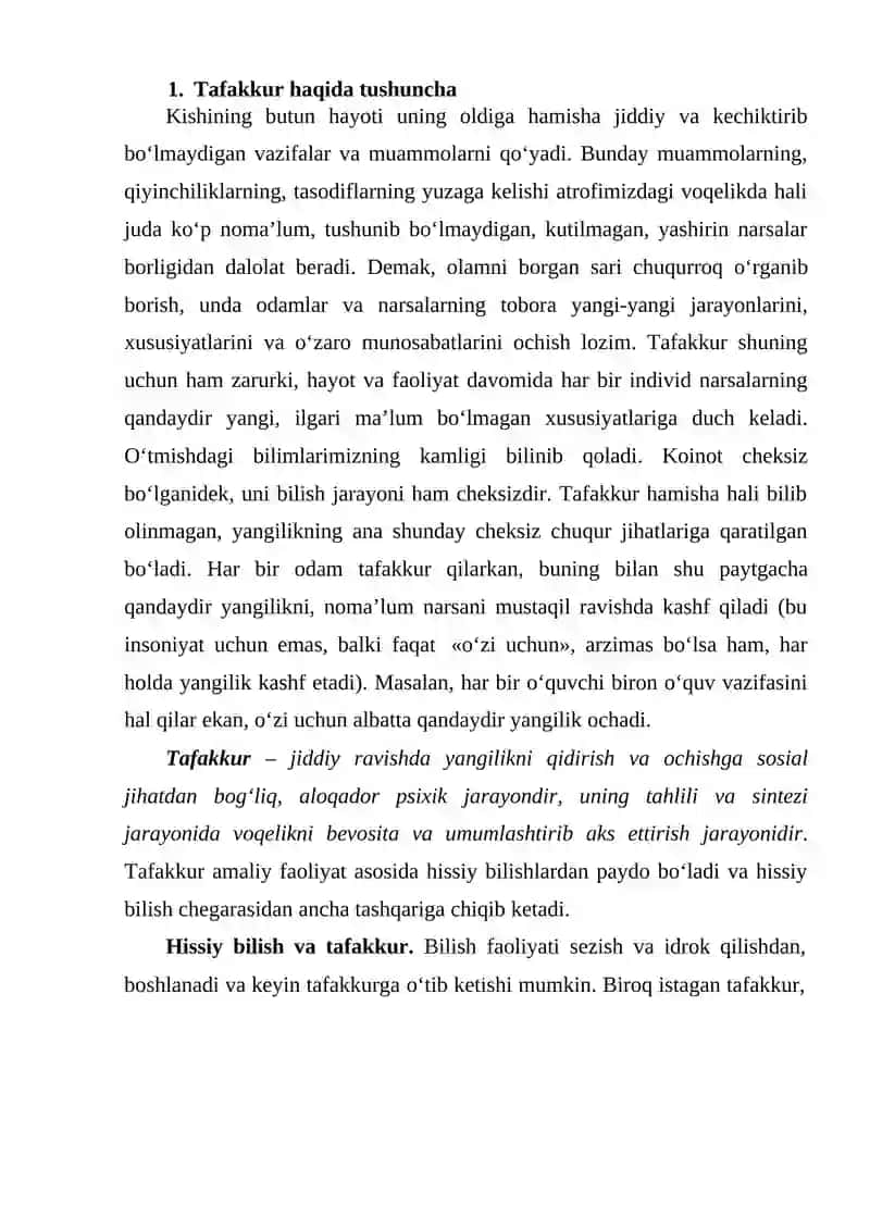 Tafakkurga oid metodlar 2