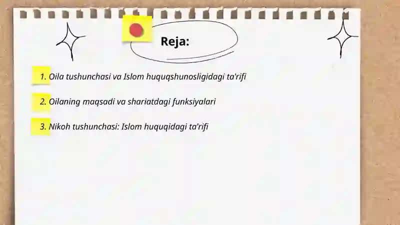 Islom huquqshunosligida oila nikoh,taloq,idda,zihor tushunchalarini ta'riflash 2
