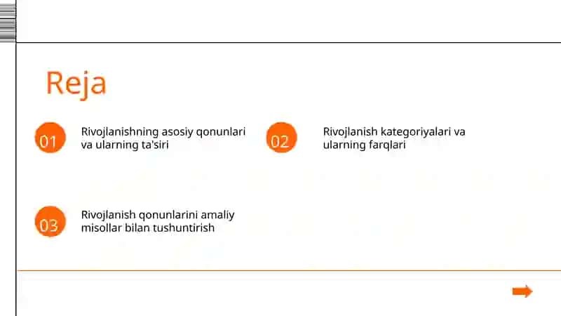Rivojlanishning umumiy qonunlari va kategoriyalari 2