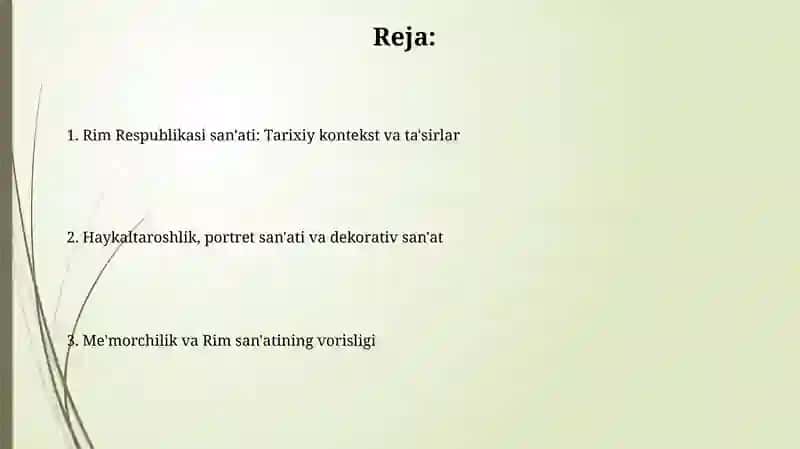 Rim respublika davri san'ati 2