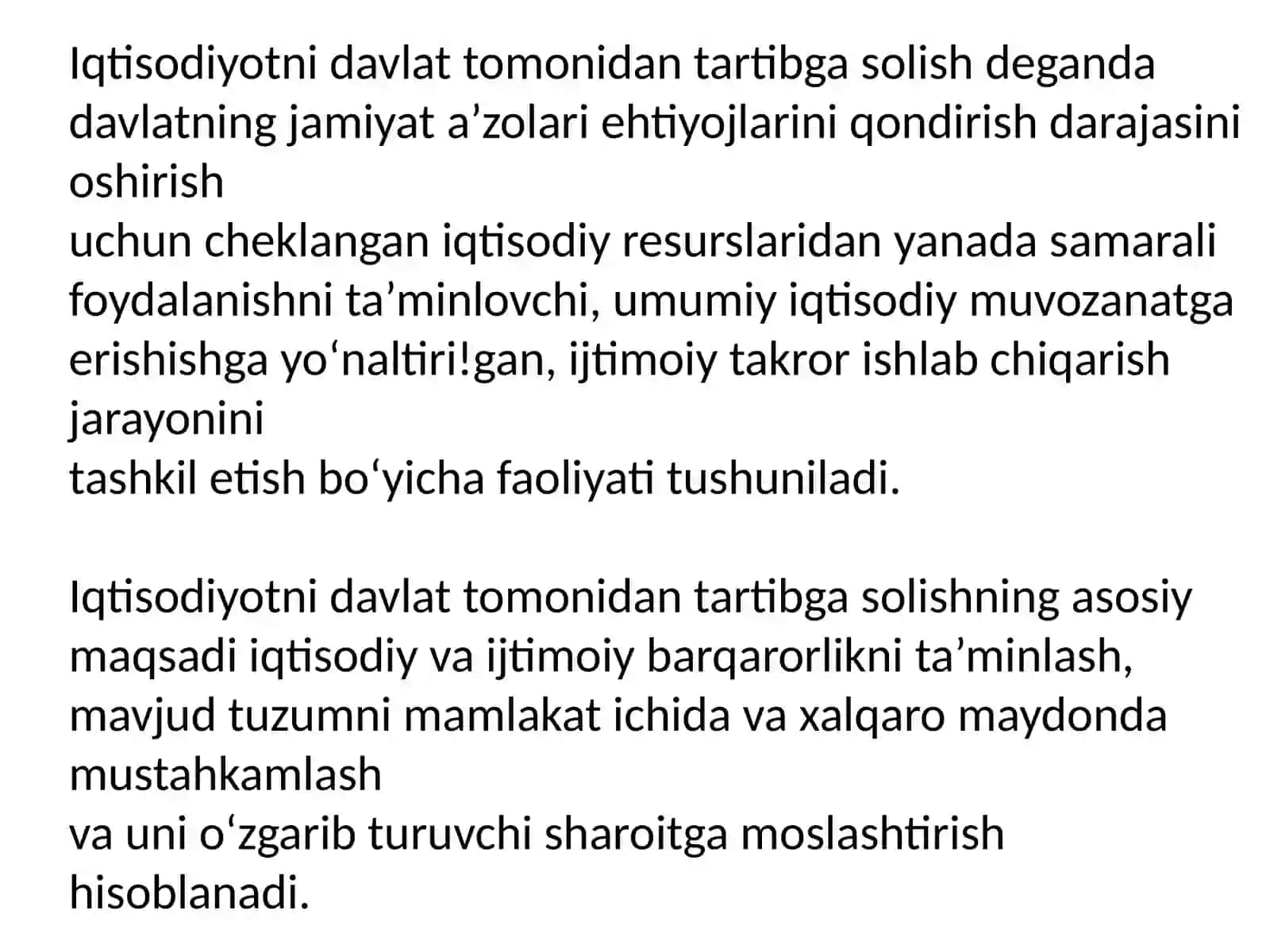 Iqtisodiyotda Davlatning Roli 2