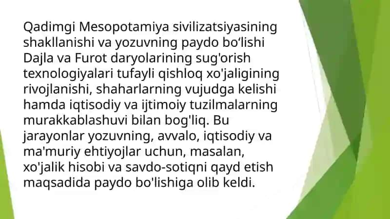 Qadimgi Mesopotamiyaning yozma manbalari 2