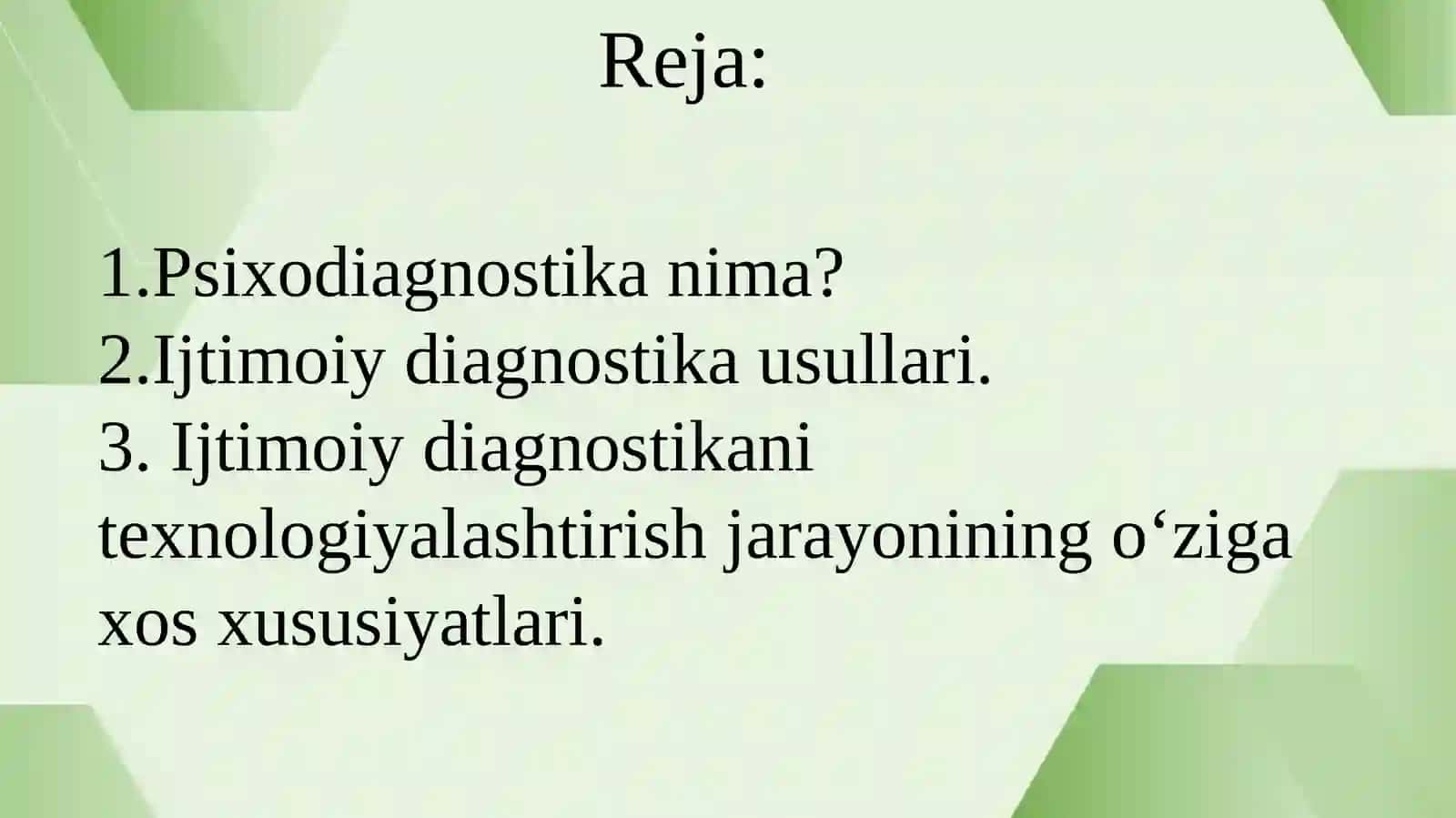 Ijtimoiy ishda psixodiagnostik tadqiqot 2