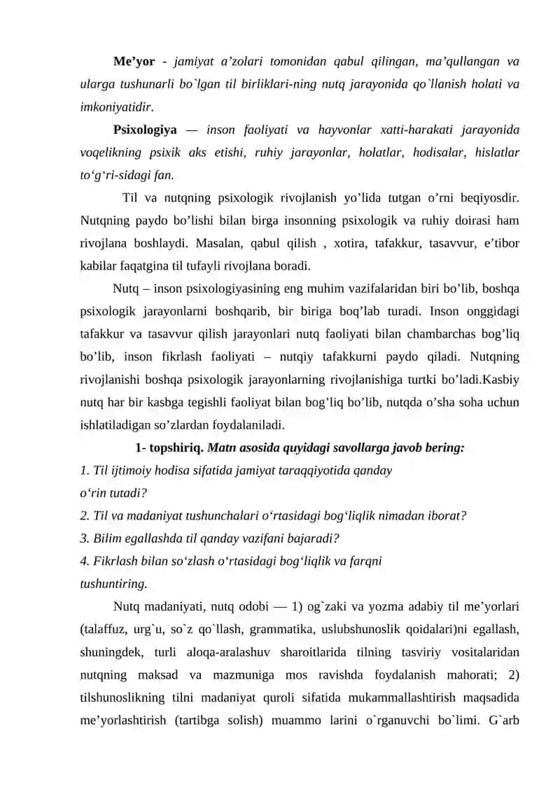 NUTQ VA ADABIY ME’YOR 2