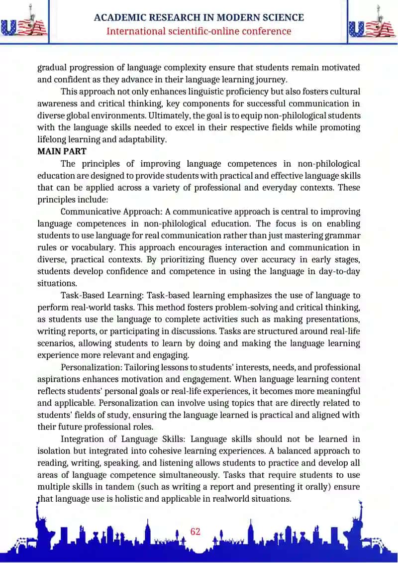 PRINCIPLES OF IMPROVING STUDENTS LANGUAGE COMPETENCES OF NON-PHILOLOGICAL EDUCATION 2