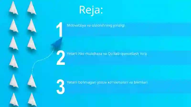 Duch kelinadigan yozuvni o'rgatish muammolari 2