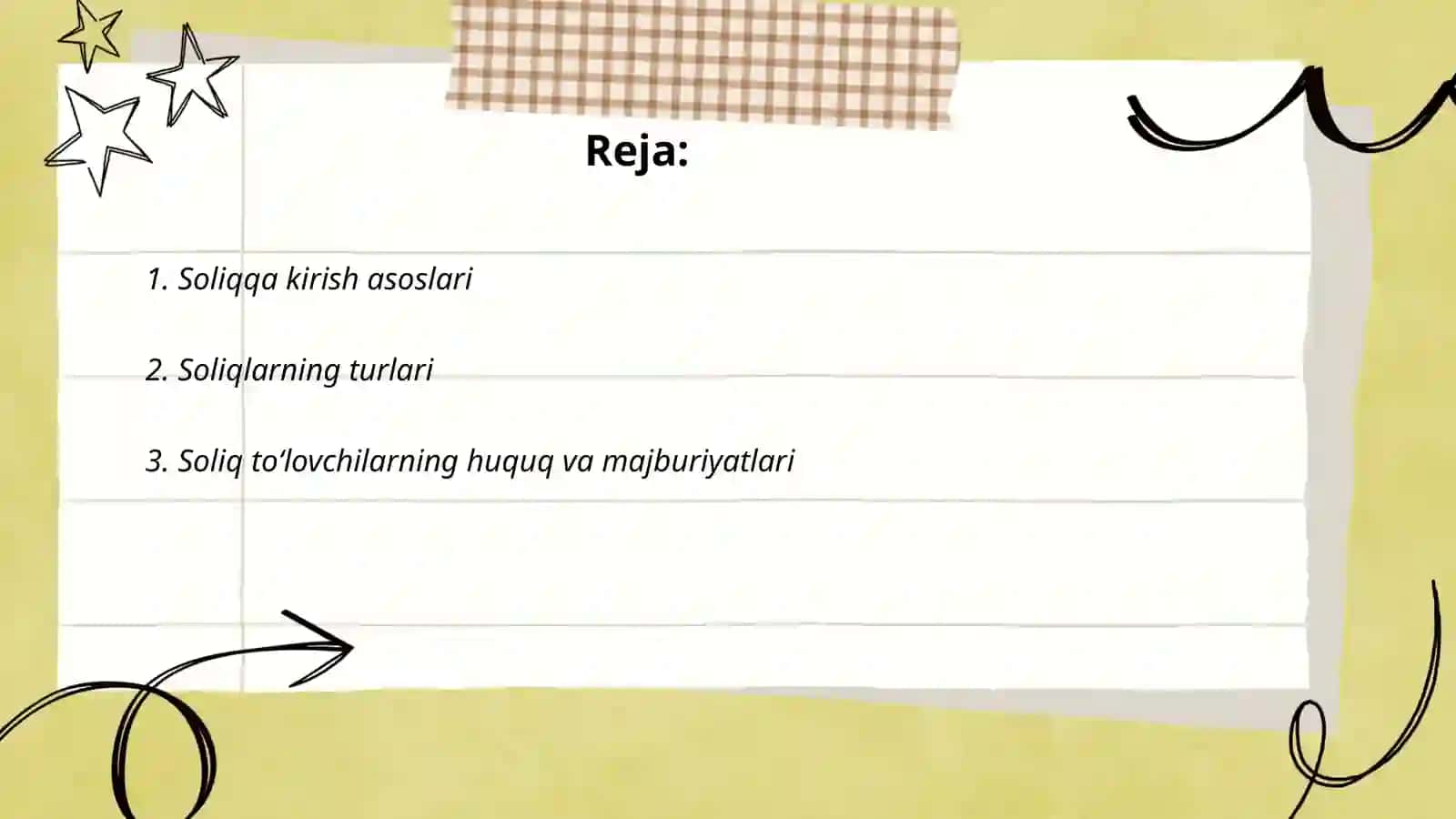Soliqqa kirish asoslari 2