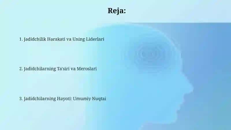 Jadidchilik Harakati va Uning Liderlari 2