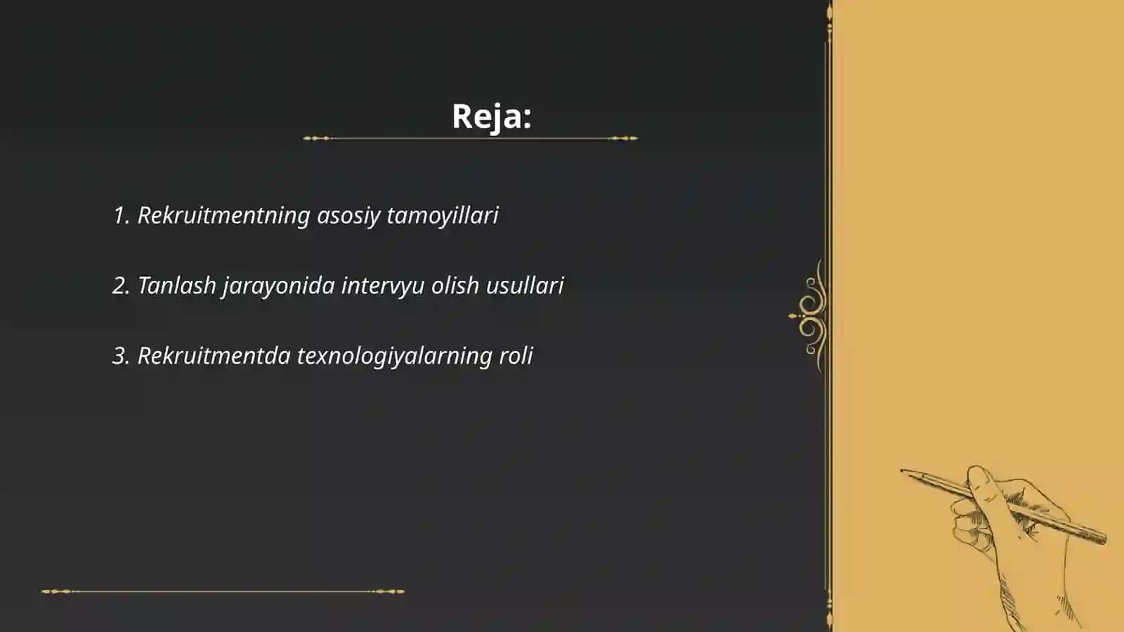 Rekruitment va tanlash 2