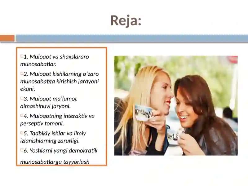 Muloqotning turli shakllari va bosqichlari 2