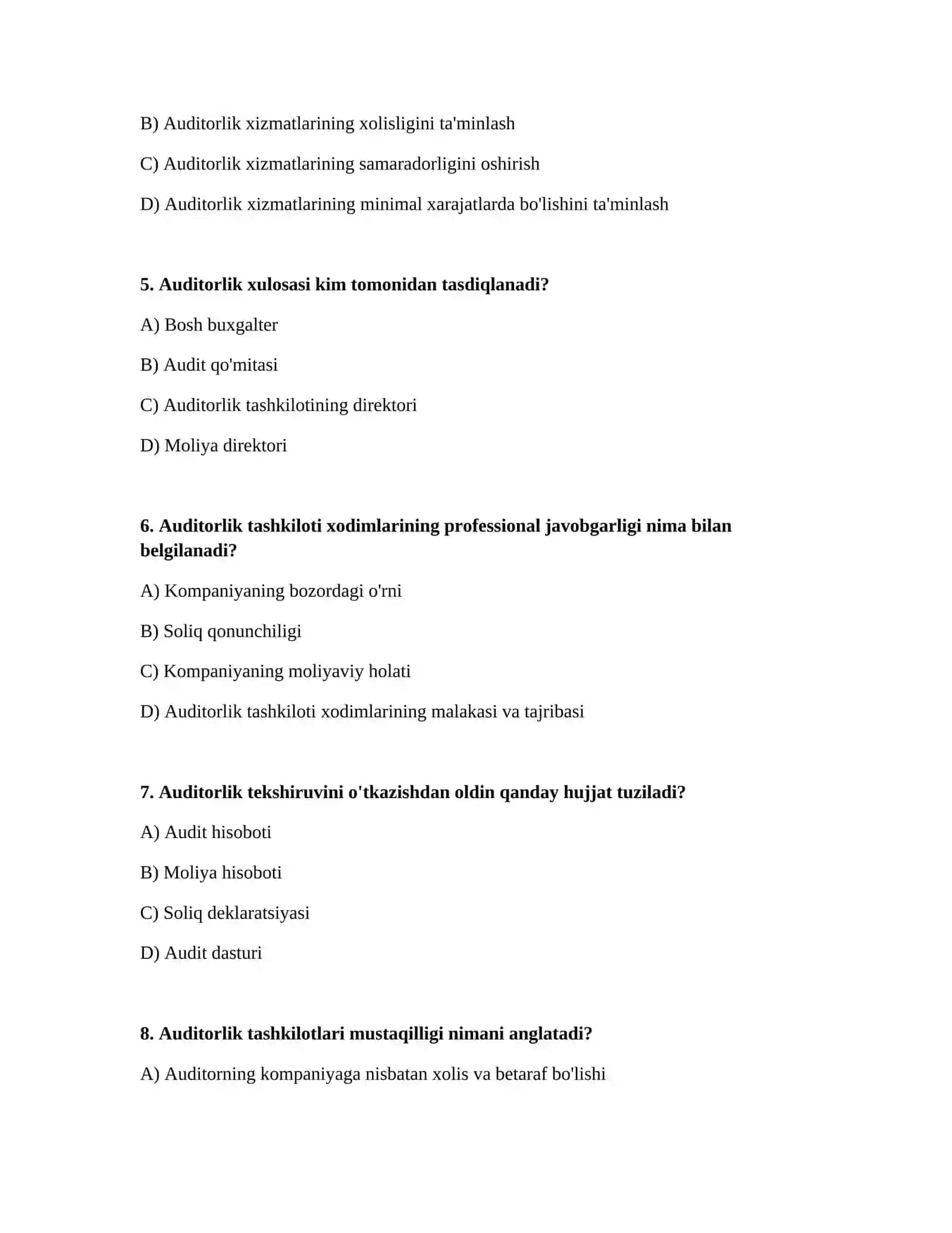 Auditorlik tashkilotlarining professional xizmatlari 2