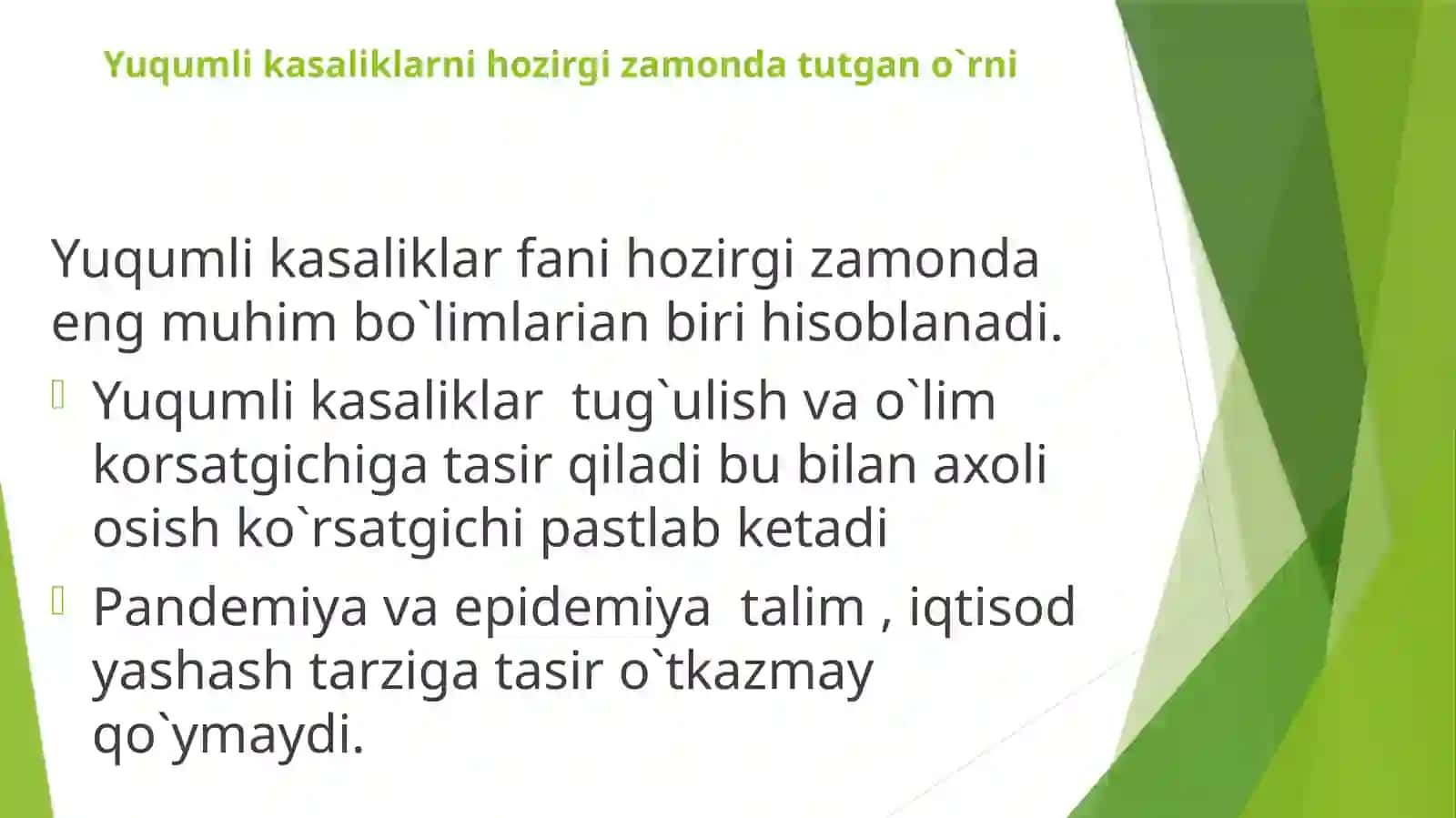 Yuqumlikasaliklar haqida umumiy tushuncha 2