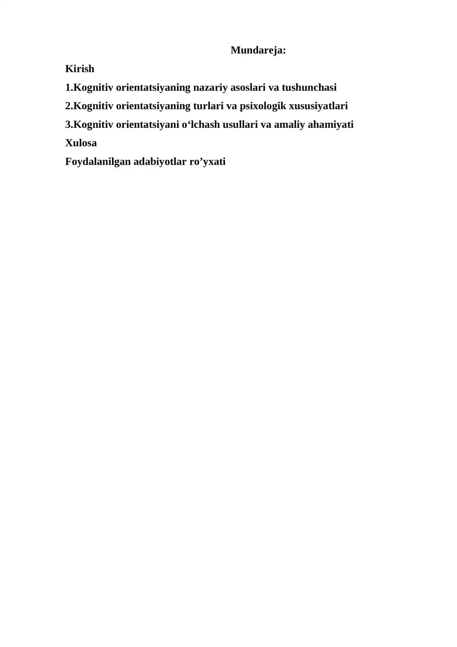Kognitiv orientatsiya 2