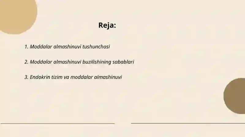 Moddalar almashinuvi buzilishi haqida tushuncha 2