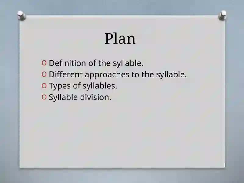 English Syllabic Structure 2