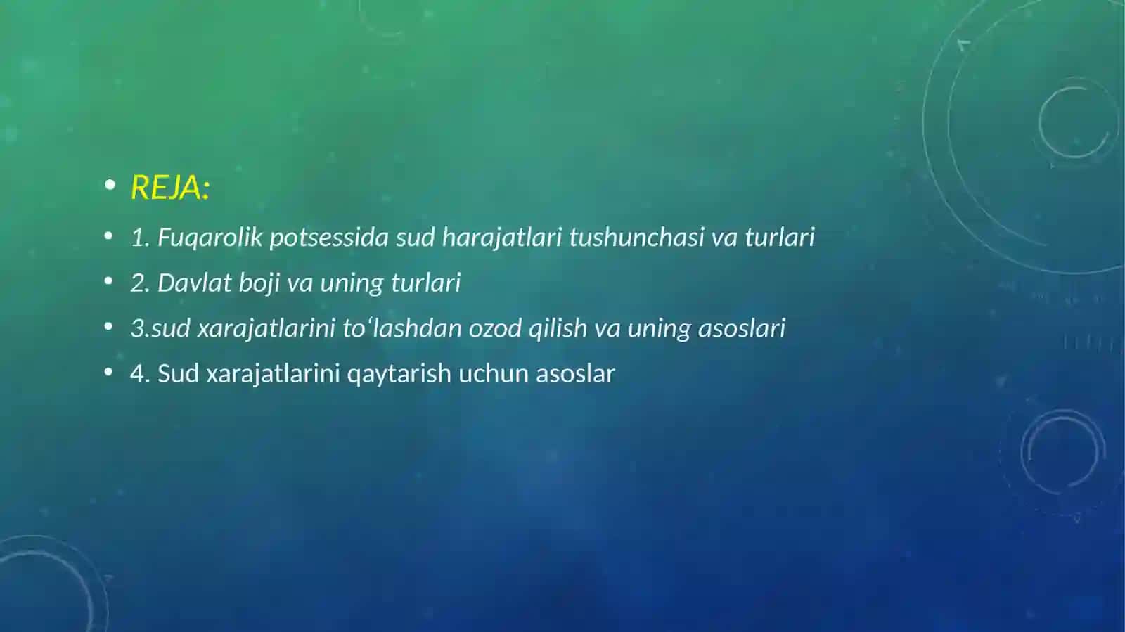 Sud harajatlari 2