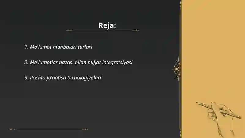 Ma'lumot manbalari turlari 2