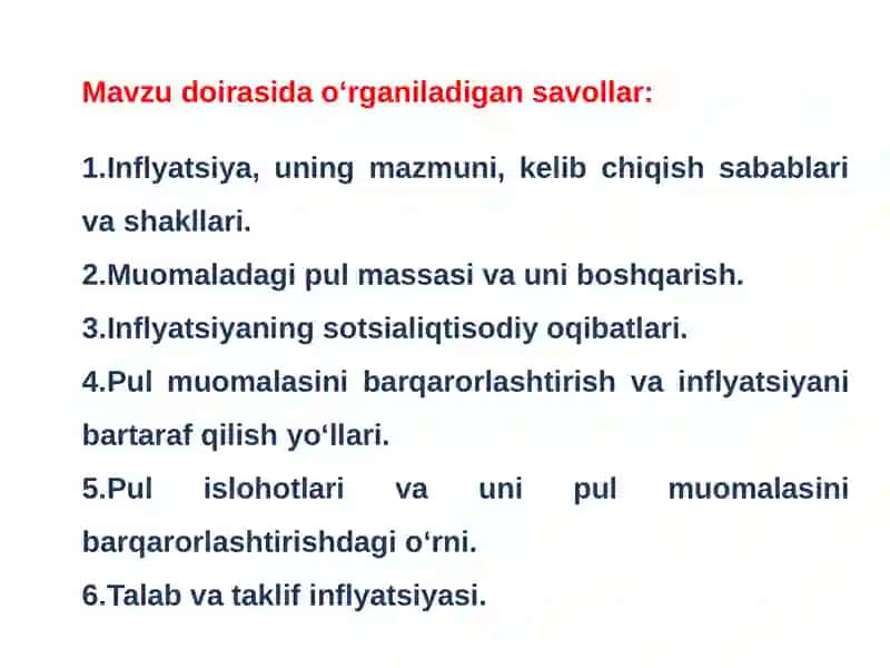 Inflyatsiya va uning turlari 2