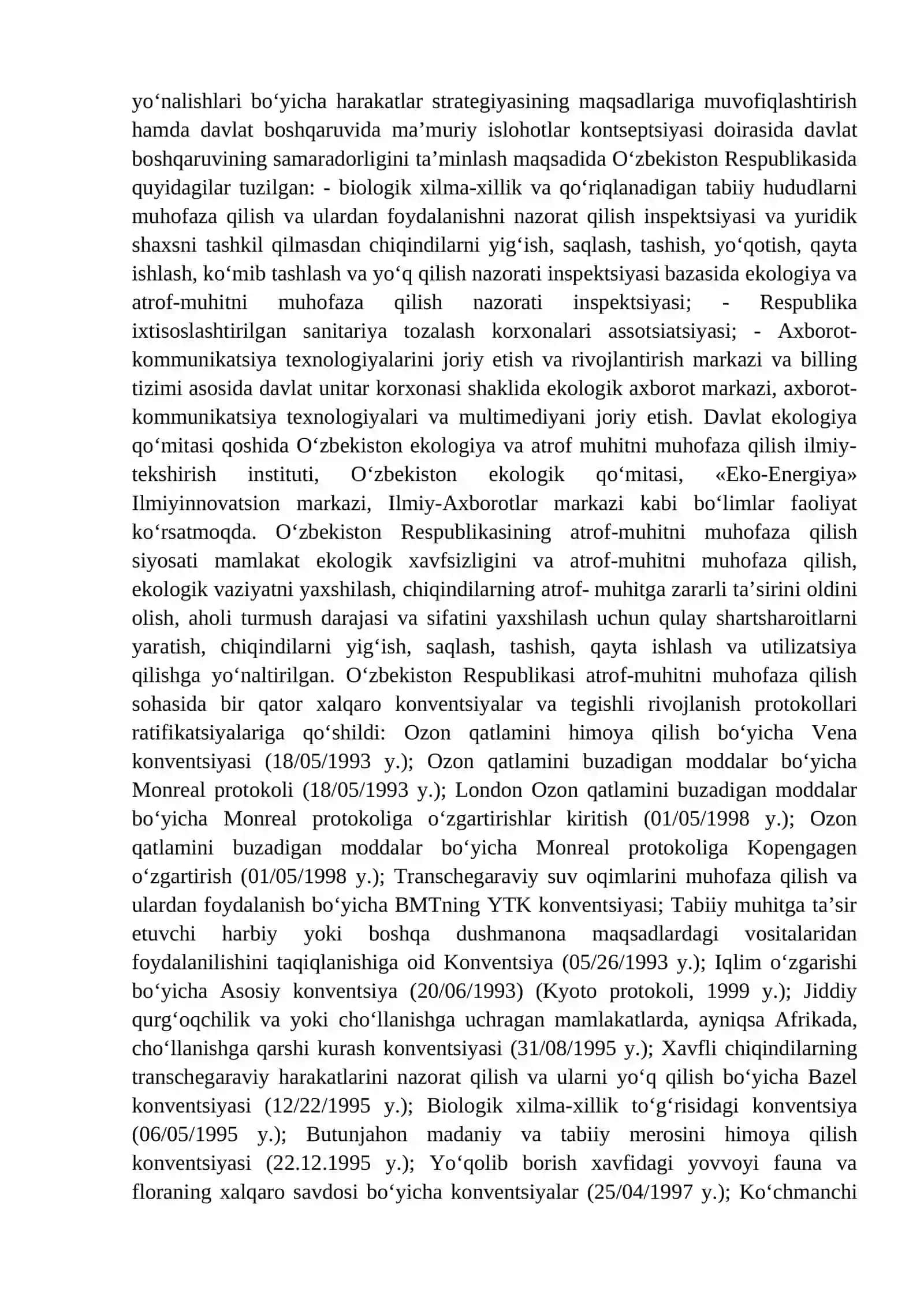 HOZIRGI ZAMON EKOLOGIK MUAMMOLAR 2