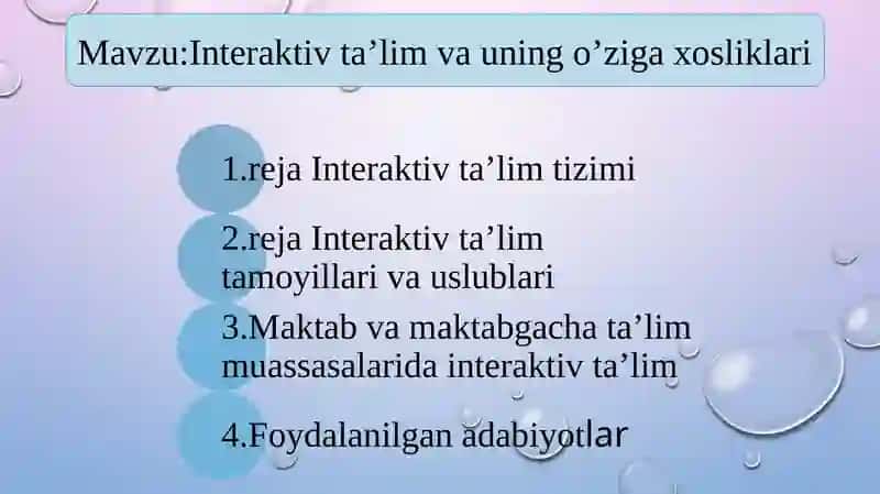 Interaktiv ta’lim va uning o’ziga xosliklari 2