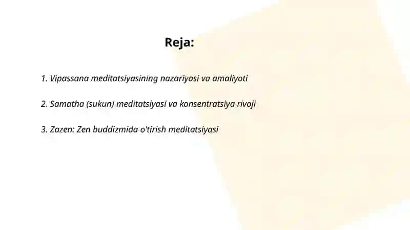 Buddizm amaliyotida meditatsiya 2