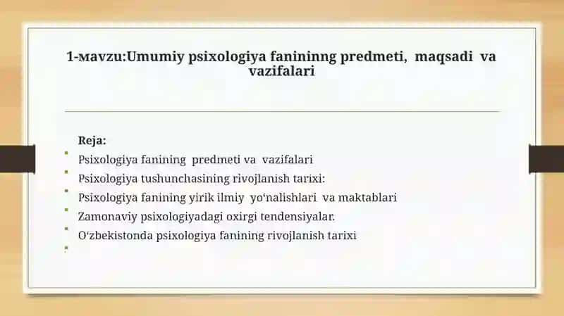UMUMIY PSIXOLOGIYA 2