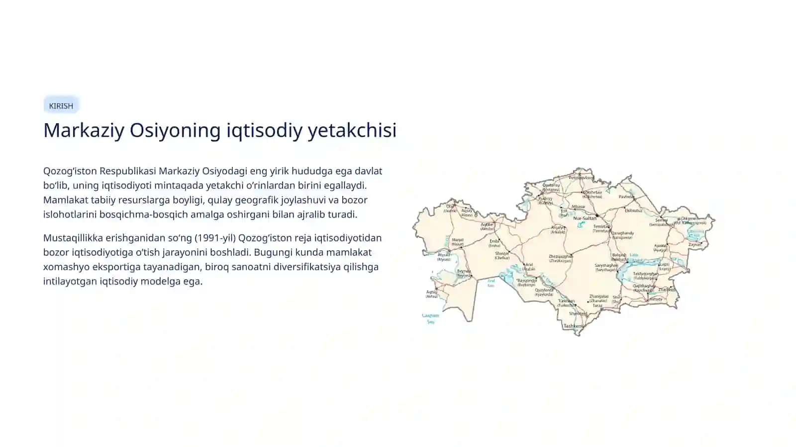 Qozogʻiston Respublikasi iqtisodiyoti 2