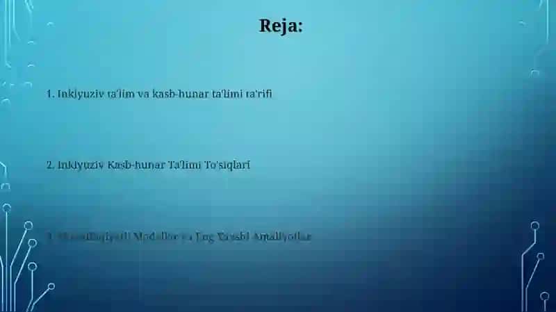 Inklyuziv ta'lim va kasb-hunar ta'limi 2