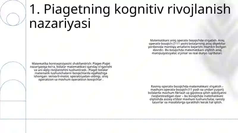 Elementar Matematik Tasavvurlarni Shakllantirish Mashg'Ulotlarini Kuzatish 2