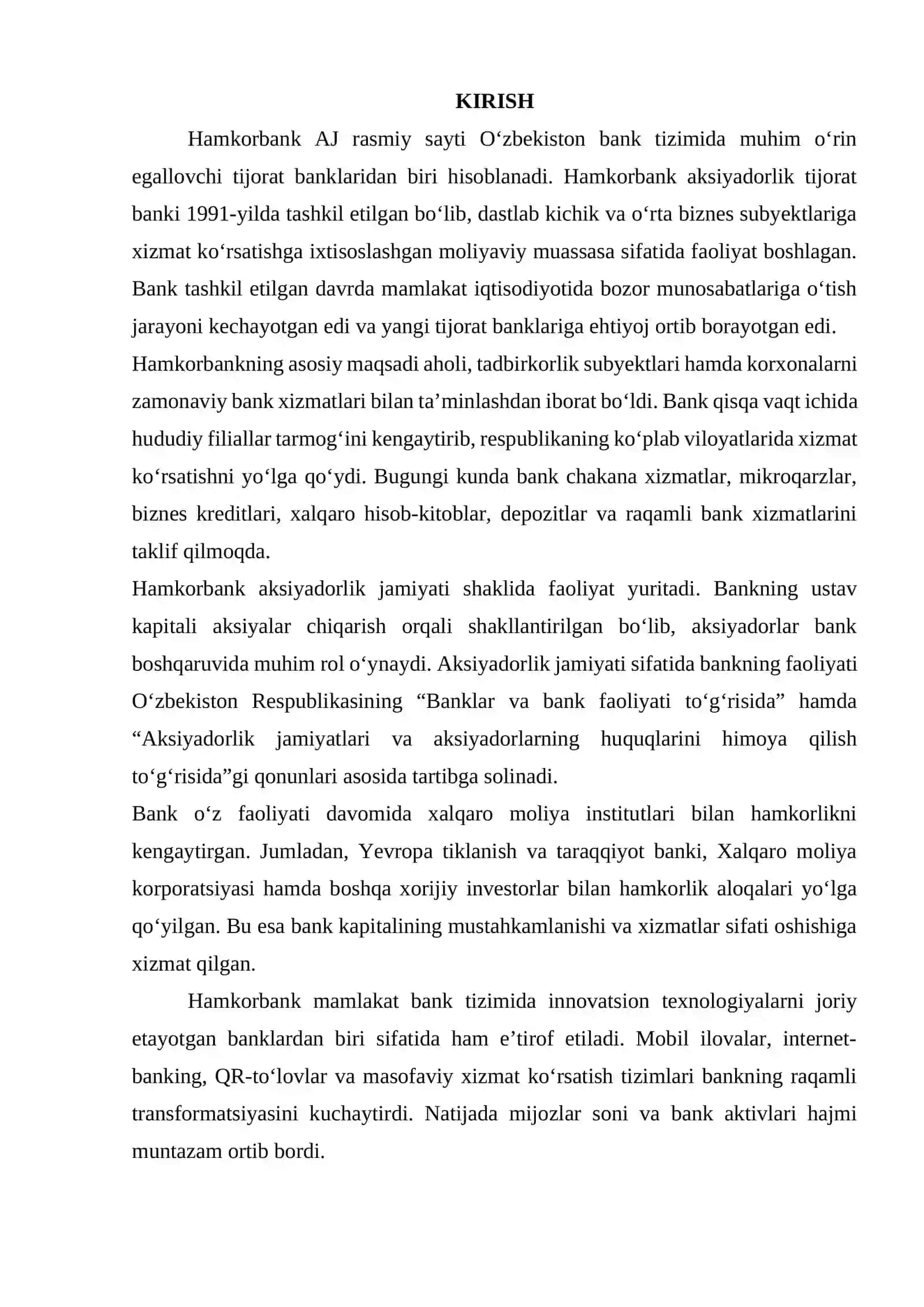 HAMKORBANK AKSIYADORLIK JAMIYATI 2