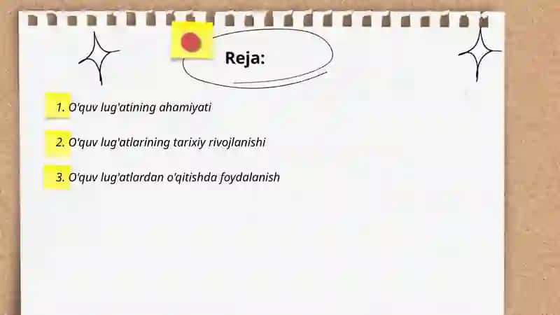 O'quv lug'atlaridan foydalanish usullari 2