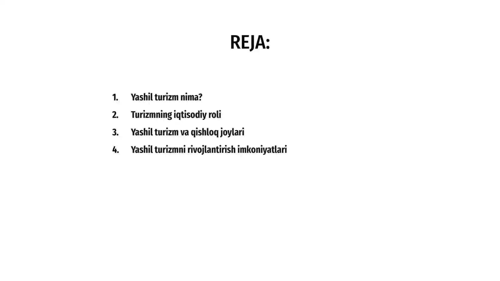 Yashil turizmning iqtisodiy ahamiyati 2