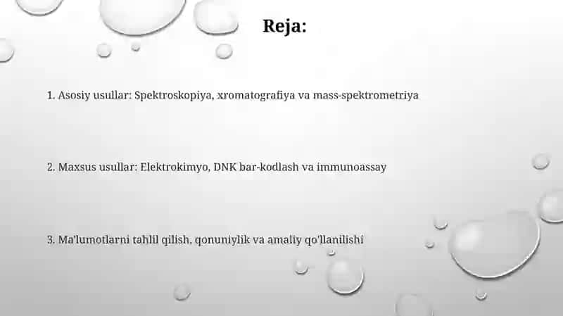 Oziq-ovqat va dori vositalarining soxtalashtirilishi 2