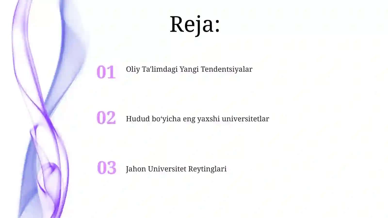 Oliy Ta'limdagi Yangi Tendentsiyalar 2
