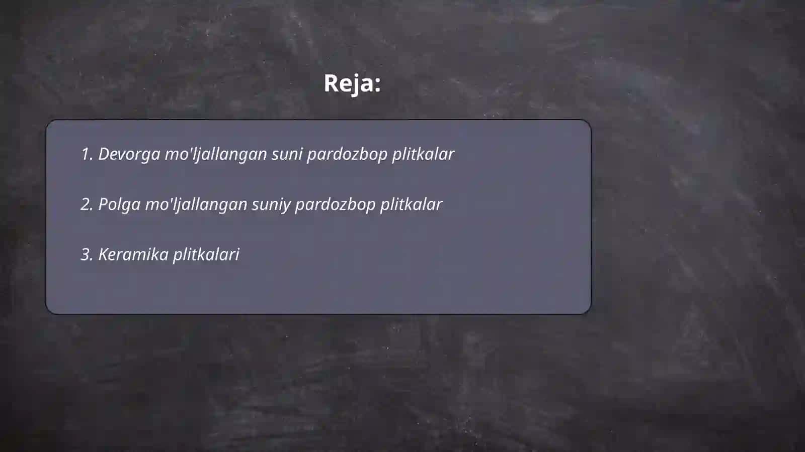 devor va pollar uchun suniy pardozbop plitkalarning turlari 2