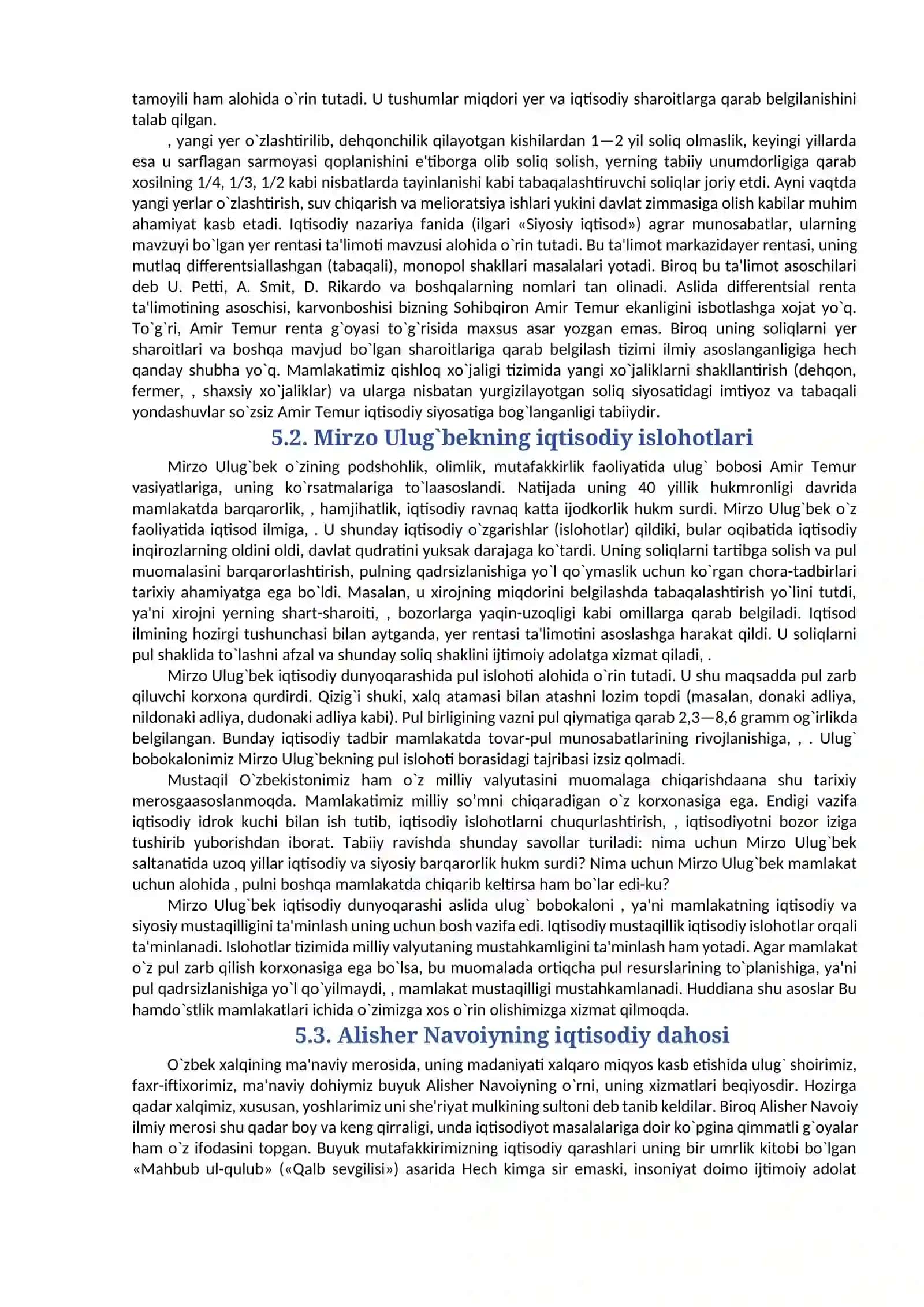Аmir Temurning iqtisodiy siyosati 2