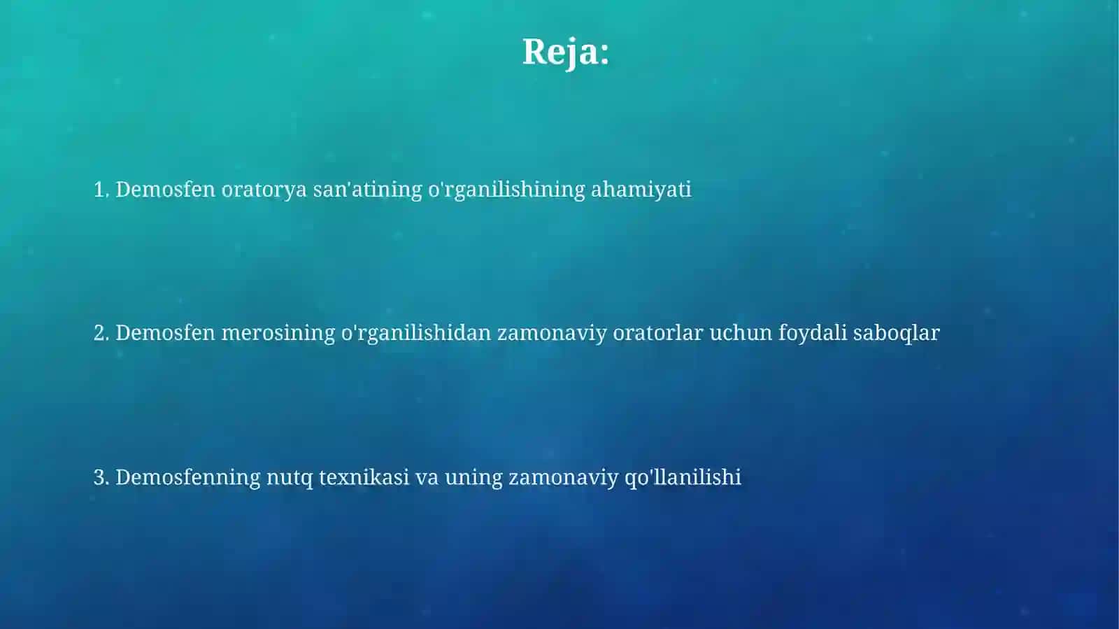 Demosfen notiqlik sanatini o‘rganishning ahamiyati 2