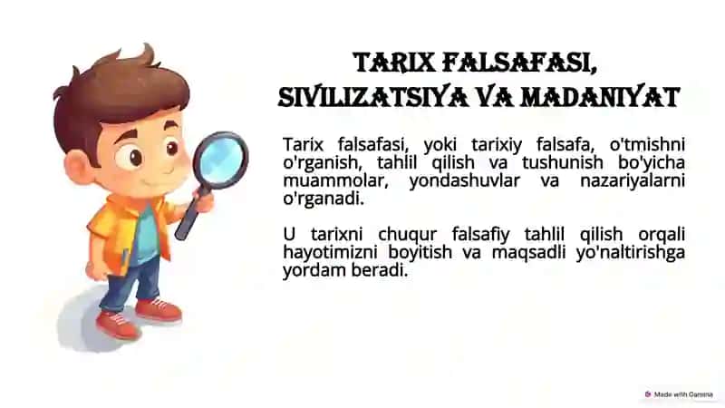 Tarix  falsafasi,  sivilizatsiya  va  madaniyat 2