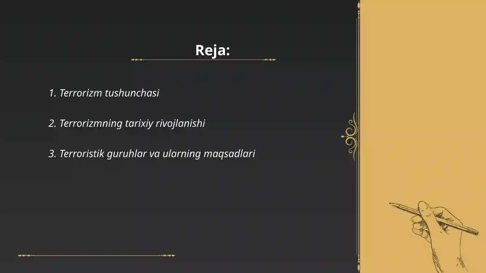 Terrorizmning mohiyati va uning shakllari 2