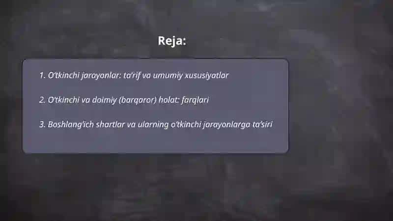 O‘tkinchi jarayonlar 2