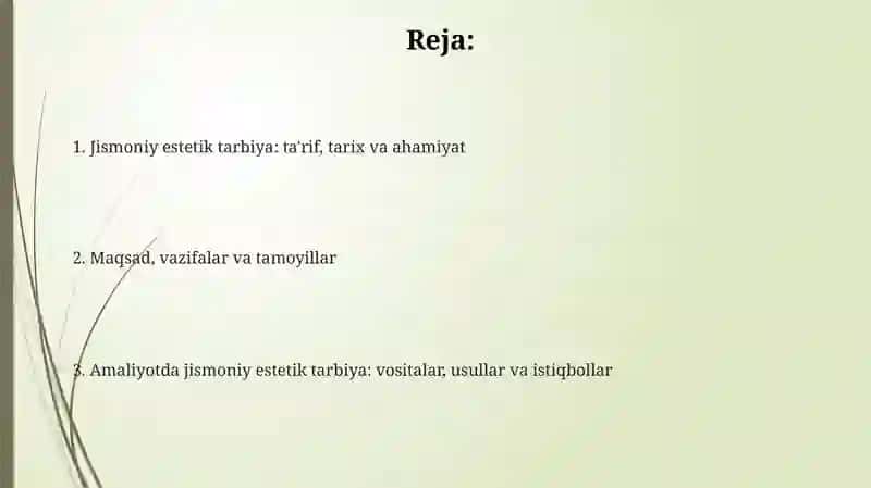 Jismoniy estetik tarbiya 2